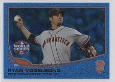 2013 Topps World Series Wrapper Redemption Blue Slate Ryan Vogelsong #196 08z4