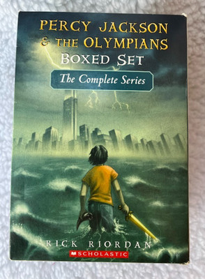 PERCY JACKSON & THE OLYMPIANS BOXED SET ~ COMPLETE SCHOLASTIC PAPERBACK SERIES ~