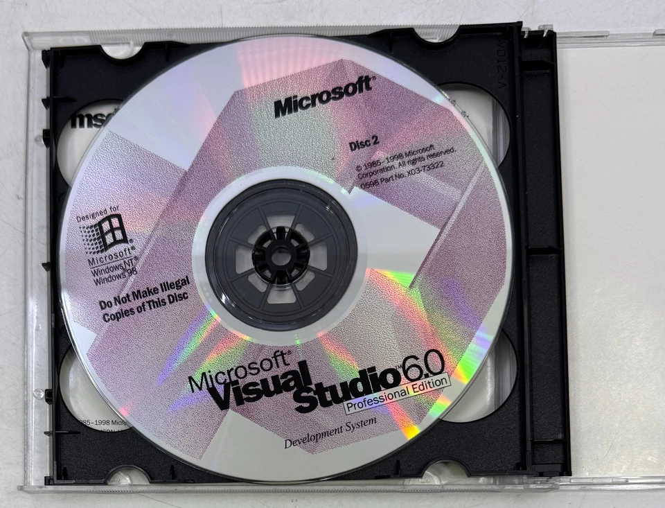 Microsoft Visual Studio 6.0 Edición Profesional Clave de Producto Coleccionista De Colección Foto 3 de 4