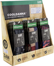 Zan Headgear Ppo14 Polyester Cooldanna Cooling Headwear 18 Pack Universal