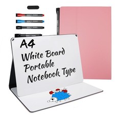 Portable White Board Small Dry Erase Board, 9" x 12" Double Sided Folding Whi...