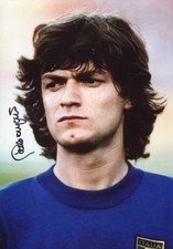 Giancarlo Antognoni ITALIAN FOOTBALLER autograph, IP signed photo