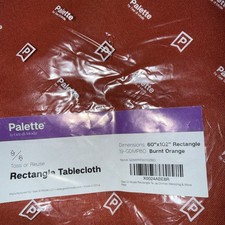 Rectangle Tablecloth 60 x102 Burnt Orange Table Cloth Gee Di Moda Palette