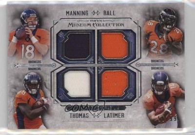 2014 Topps Museum Collection 58/99 Peyton Manning Montee Ball Rookie RC HOF e0h