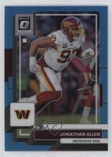 2022 Panini Donruss Optic Aqua Prizm 229/299 Jonathan Allen #198 17ok