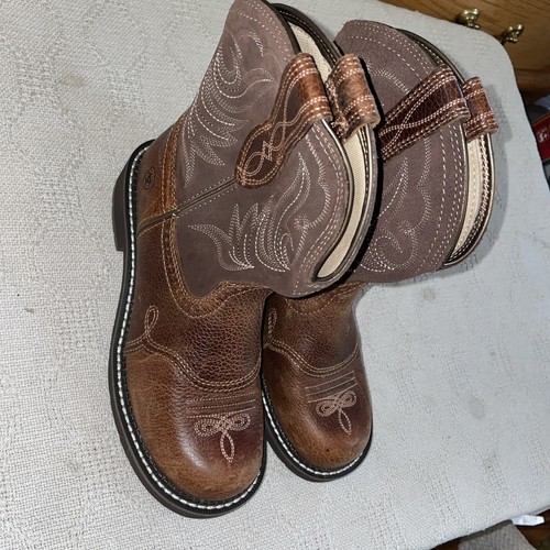 Ariat Women’s Work Boots Size 7.5 B Brown Leather Workwear Outdoors Horses Barn - Picture 4 of 12
