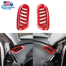 Red Front Upper AC Air Vent Outlet Cover Trim For Kia Soul 2020-2025 Accessories