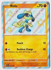 Riolu 173/091 Holofoil SV: Paldean Fates Shiny Rare on eBay