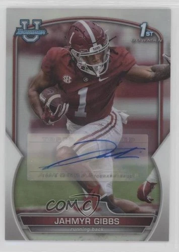 2022 Bowman U Chrome Prospect Refractor 381/499 Jahmyr Gibbs #82 Auto