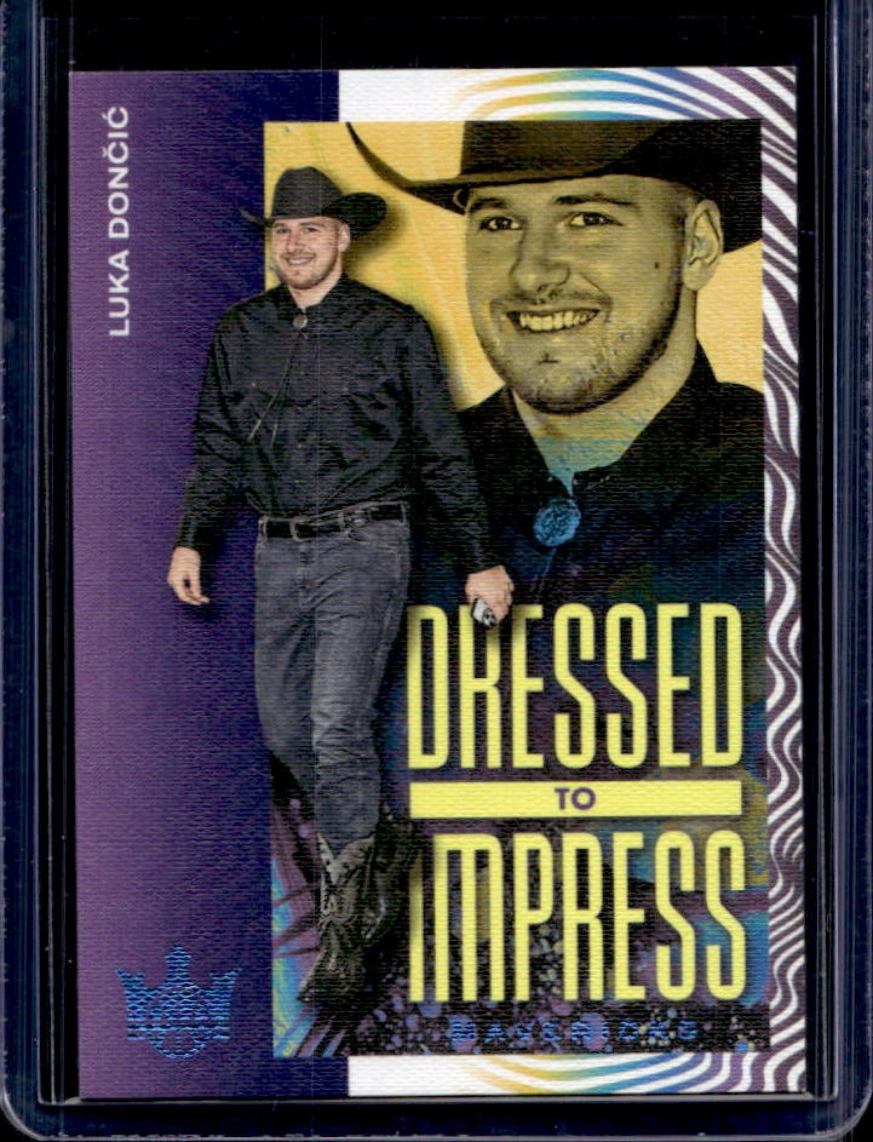 2023-24 Panini Court Kings Luka Doncic Dressed to Impress Amethyst #59/99