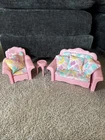 Vintage 1980 Barbie Sweet Roses Lounge Couch And Chair Set