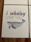 UNFRAMED CANVAS PRINTS (4) Lavender Purple Blue Sea Life Bathroom Wall Art Decor — photo 3