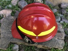 NUEVO SIN ETIQUETAS Bullard's WILDFIRE SERIES CASCO DE BOMBEROS NFPA 1977 suspensión de trinquete hecho en EE. UU.