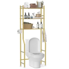 3-Tier Over The Toilet Storage Freestanding Metal Bathroom Organizer with