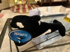 Authentic Sea World Parks Shamu Orca 9"  Plush Killer Whale Stuffed Animal New