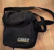 Camera Case Or Bag Or Man Purse 4 Zip Compartments Black Adjustable Straps