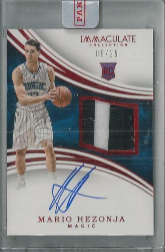 2015-16 IMMACULATE RPA MARIO HEZONJA RC AUTO 2 COLOR PATCH 09/25!!