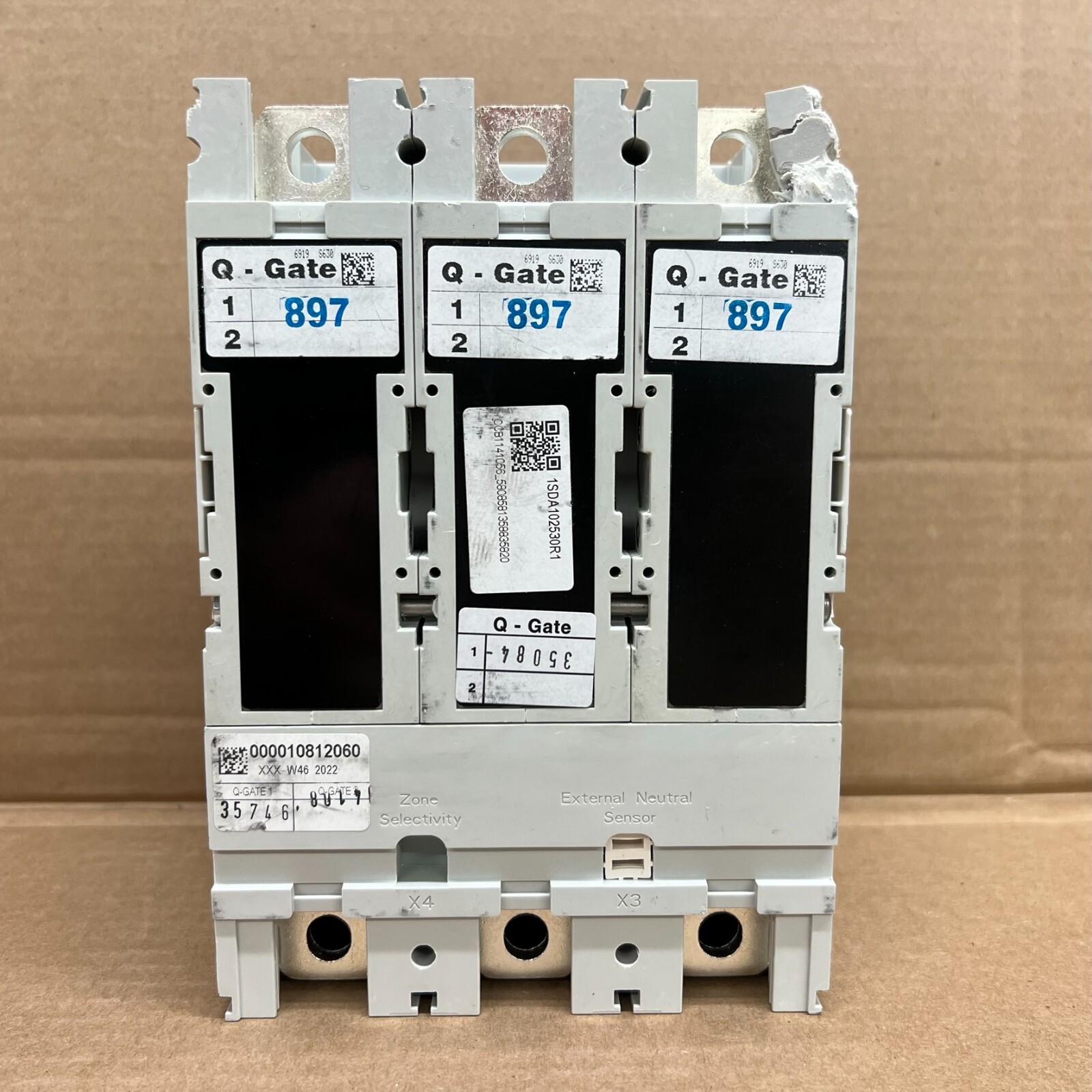 Disjoncteur ABB SACE Tmax XT5H-D 600A 3P 600V - Modèle XT5HU360BDFF, Neuf