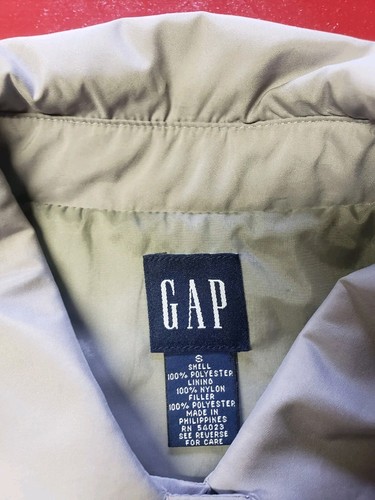 Vintage GAP Thin Gray Coat Jacket Small Made In Philippines - Picture 3 of 8