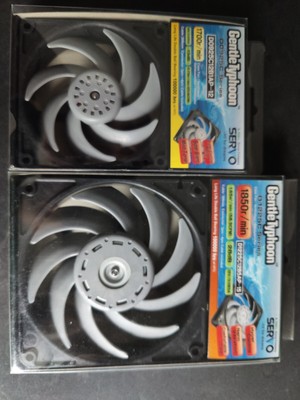 New Scythe Nidec Servo Gentle Typhoon 92mm Grey Case Fan -  D0925C12B1AP-12