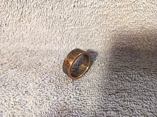 1986 Kennedy Half Dollars size 12  coin ring handmade mixed metals A 