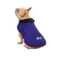 NWT - ZACK  ZOEY Purple Reflective Thermal Fleece Dog Jacket Reflective Small