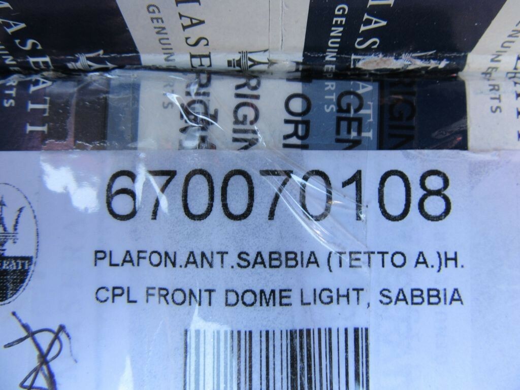 Maserati Ghibli front overhead dome light console #6766