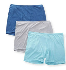 Women's Hanes Ultimate Comfortsoft Lounge Boxer-3 Pack Style 47HUBB Size 6 M NEW