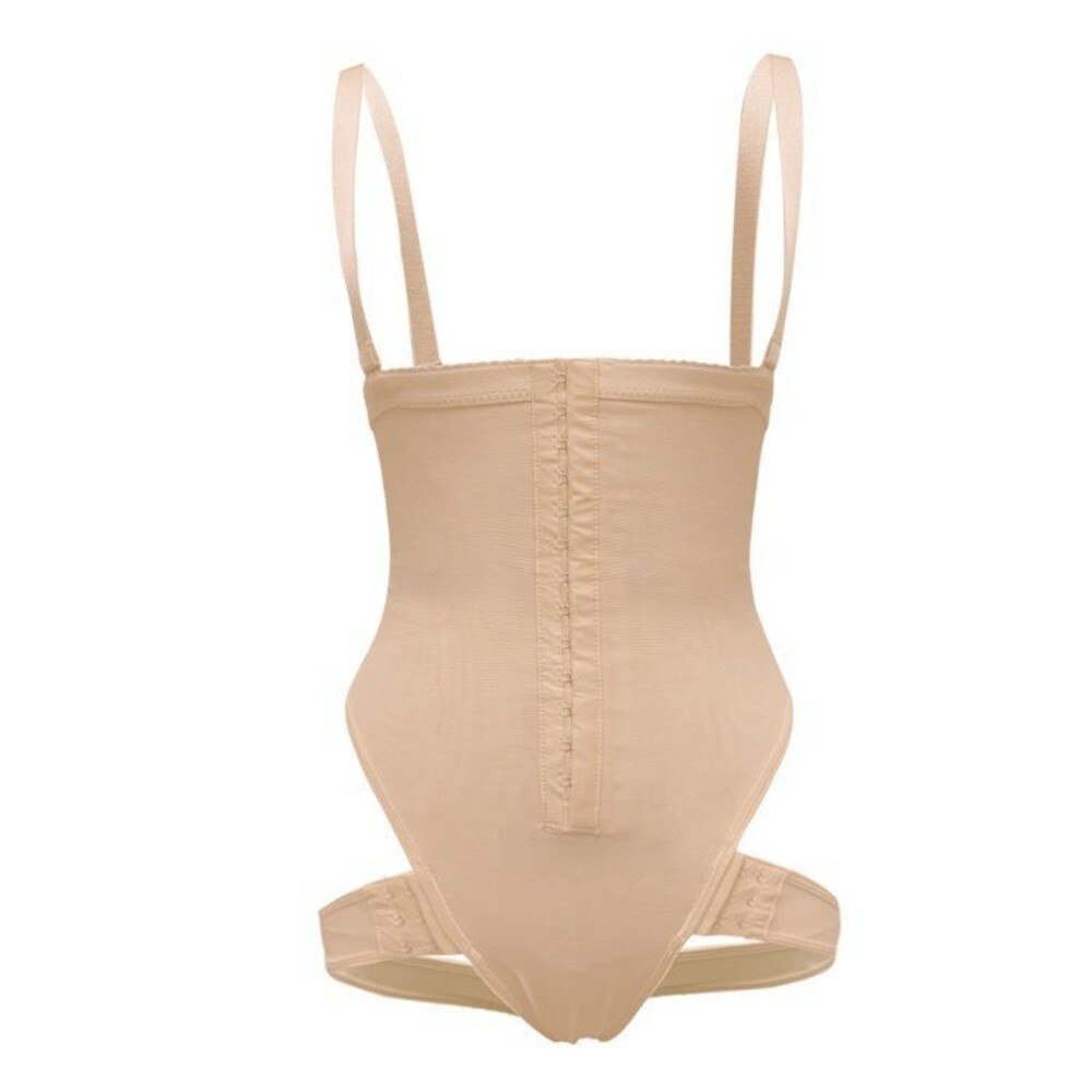 Nylon/Polyester Waist Trainer with Butt Lift Adjustable Shapewear Body