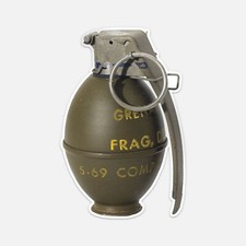 Vintage Grenade Sticker Vinyl Car Bumper Decal