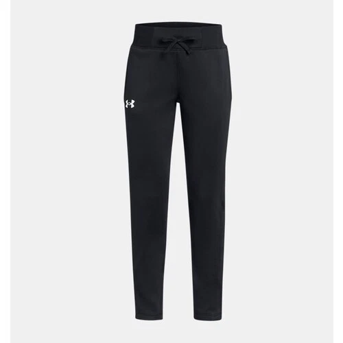 UNDER ARMOUR Girls Armour Fleece® Pants ** BLACK/WHITE - Size YXL ** NWT - Image 2 of 4