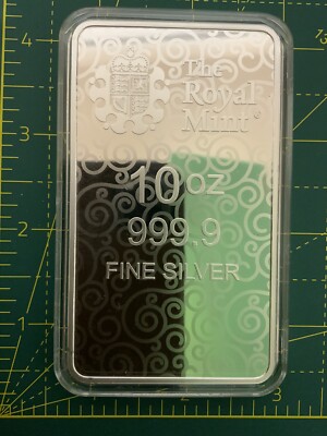 10 oz Great Britain Una and the Lion 0.9999 Silver Bar in