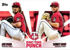 2023 Topps #12P-12 Joe Ryan / Sonny Gray One-Two Punch