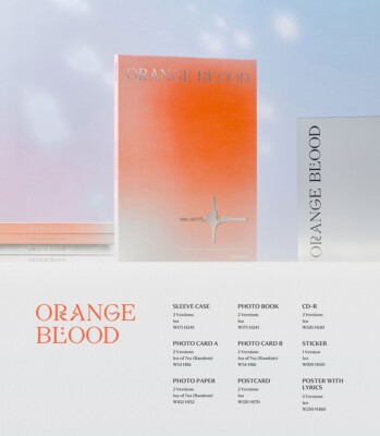 ENHYPEN ORANGEBLOOD ソヌセット K-POP ENHYPEN Album [ORANGE BLOOD] CD+92p P.Book+3ea Card+Sticker+