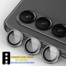 Metal Camera Lens Glass Protector Rings Cap For Samsung Galaxy A55 A25 A15 A05S