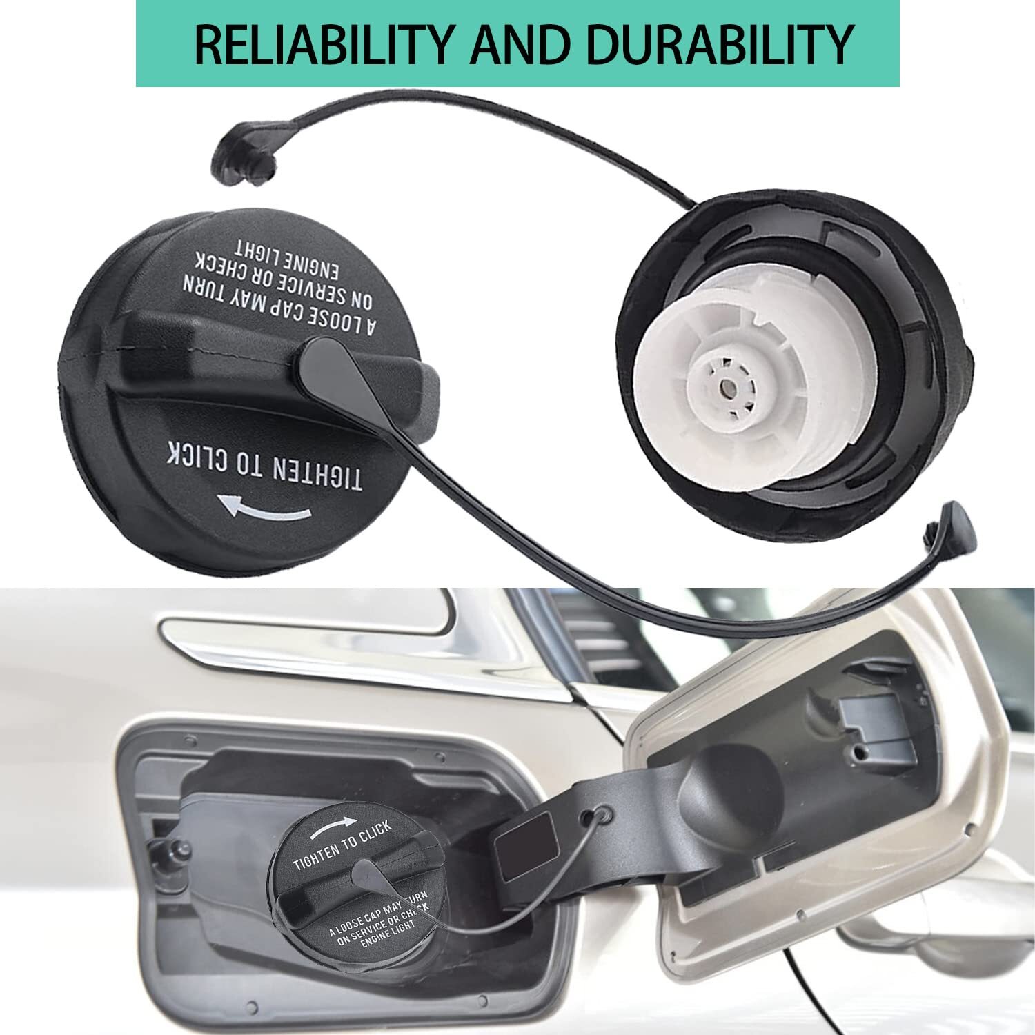 New Gas Fuel Filler Cap For 2003-2018 Dodge Ram 1500 - 4500 3.6L 3.7L 4.7L /5.7L - Foto 9