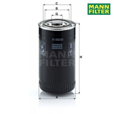 Oil Filter Mann Filter W950/26