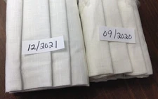 ONE Pottery Barn Emery Linen Cotton Roman blind BO Shade 32x64 Cordless White