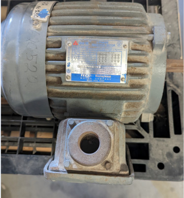 Teco Westinghouse Electric Motor- 1HP, 3440 RPM, 230/460 3PH at 60Hz, 143T, TEFC