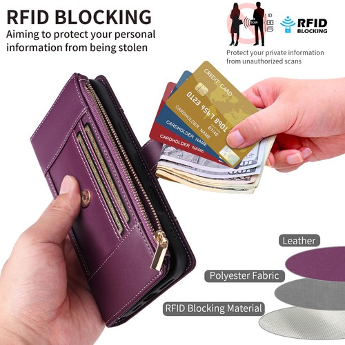 Crossbody For Google Pixel 9 Pro XL 9A Wallet Case with RFID Blocking Card Slots - 第 3/42 張圖片