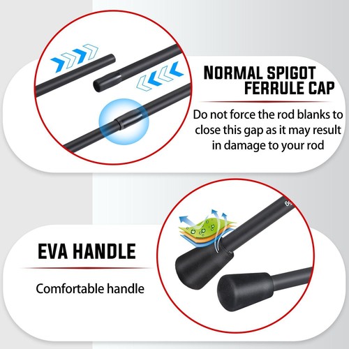 Sougayilang 2.1m UltraLight Casting Spinning Fishing Rod Carbon Fiber EVA Hand - Picture 4 of 19