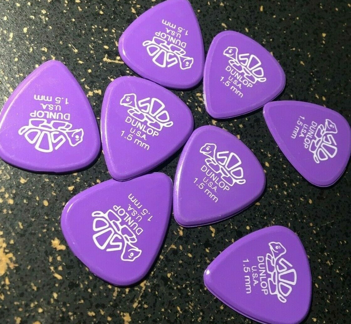 Jim Dunlop USA Delrin 1.5mm Guitar Picks Lot Of 8 eBay