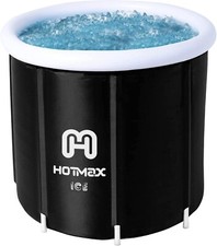 HotMax Portable Ice Bath Tub for Adults, Large Cold Plunge Tub 31.5 x 31.5 x 29.