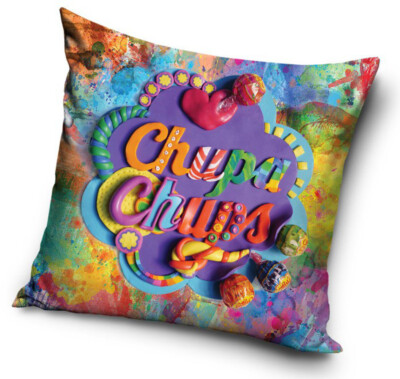 Chupa Chups Motiv Sofakissen 40x40 cm Kissen Deko Kinder Zierkissen Lolli Lutsch