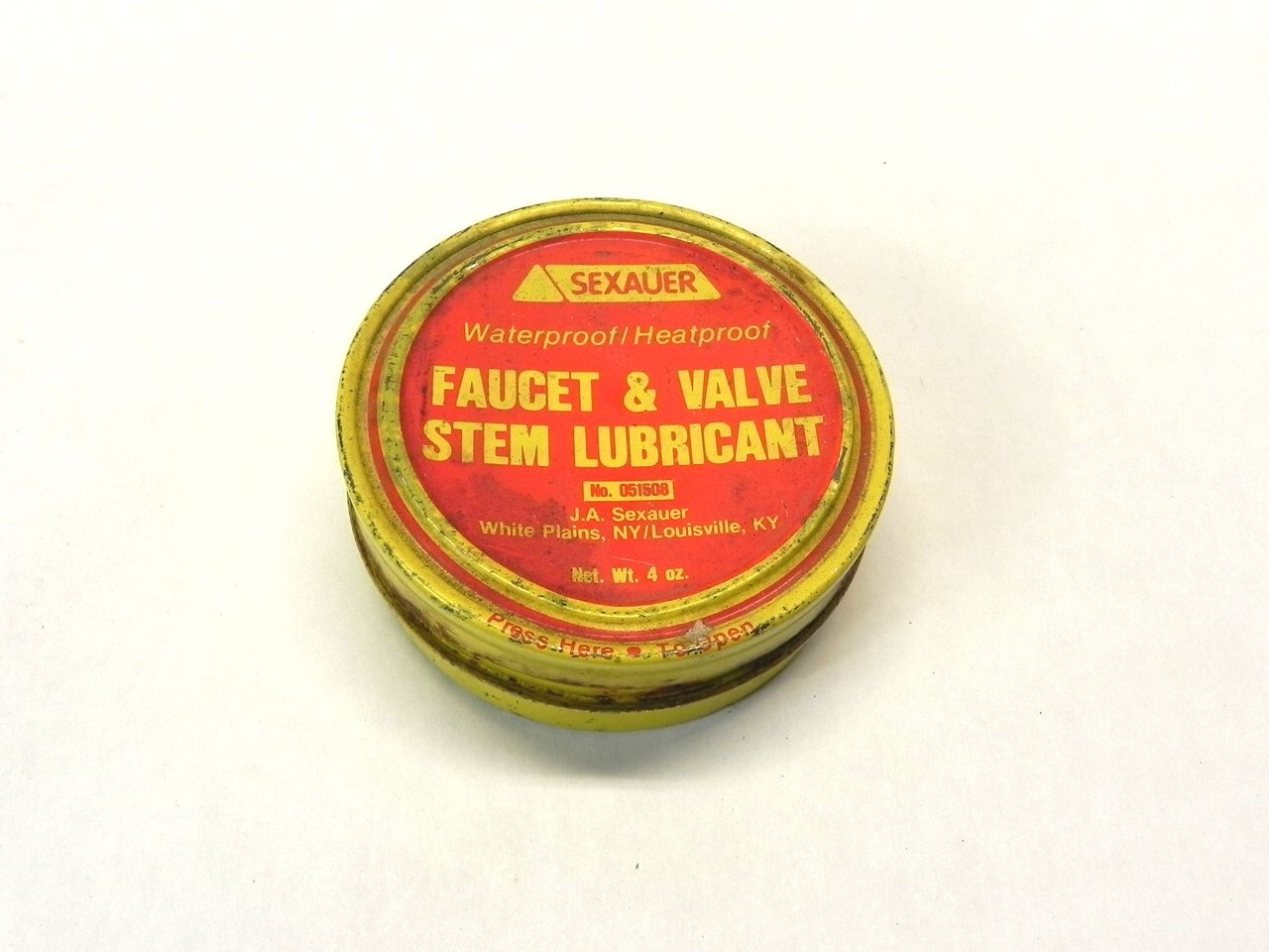 VINTAGE SEXAUER WATER/HEATPROOF FAUCET AND VALVE STEM LUBRICANT NO