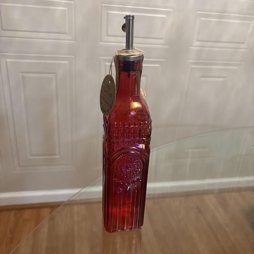 Glass Cruet Bottle Olive Oil Dispenser New - Picture 3 of 4