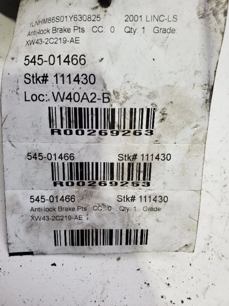 Lincoln LS 2000-2002, bomba de pieza de freno antibloqueo, n.º de parte: XW43-2C219-AE Foto 4 de 4