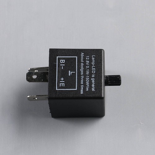 3-Pin 12.8V 0.1W-150W Adjustable LED Turn Light Flasher Flash Relay Black - Picture 3 of 8
