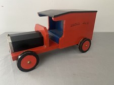 Large Vintage 1930s-50s Royal Mail Rolls Royce Handmade Wood Toy Delivery Lorry
