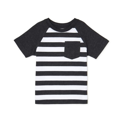 Garanimals Toddler Boys Striped Short Sleeve Pocket Shirt Size 12M Free Shipping